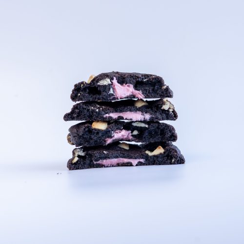 Genderreveal Cookies & Cream koekje in de meisjesversie.